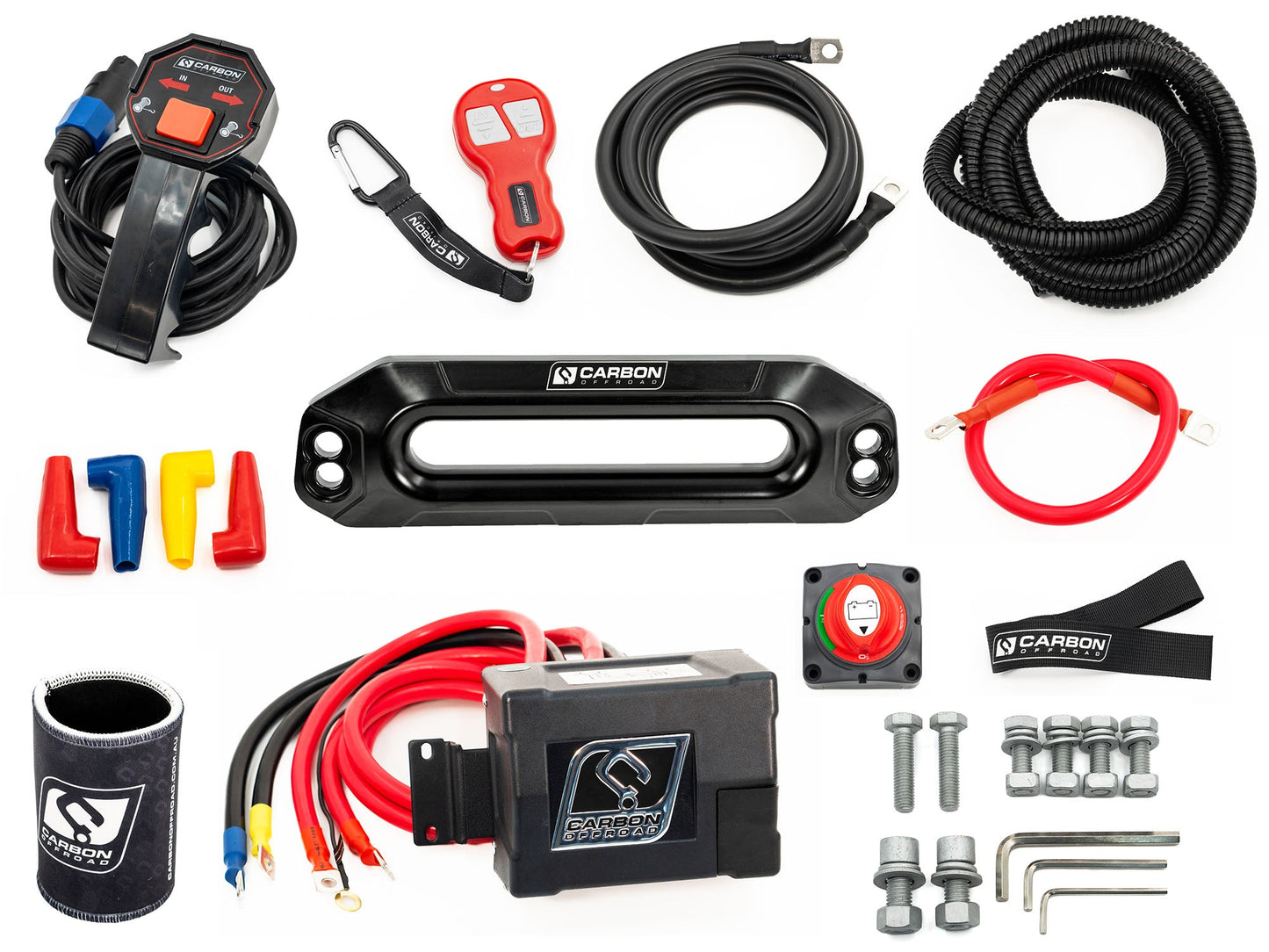 Carbon 12K - 12000lb Winch V3 with Soft Shackle - CW - 12KV3SS 4 Carbon Offroad