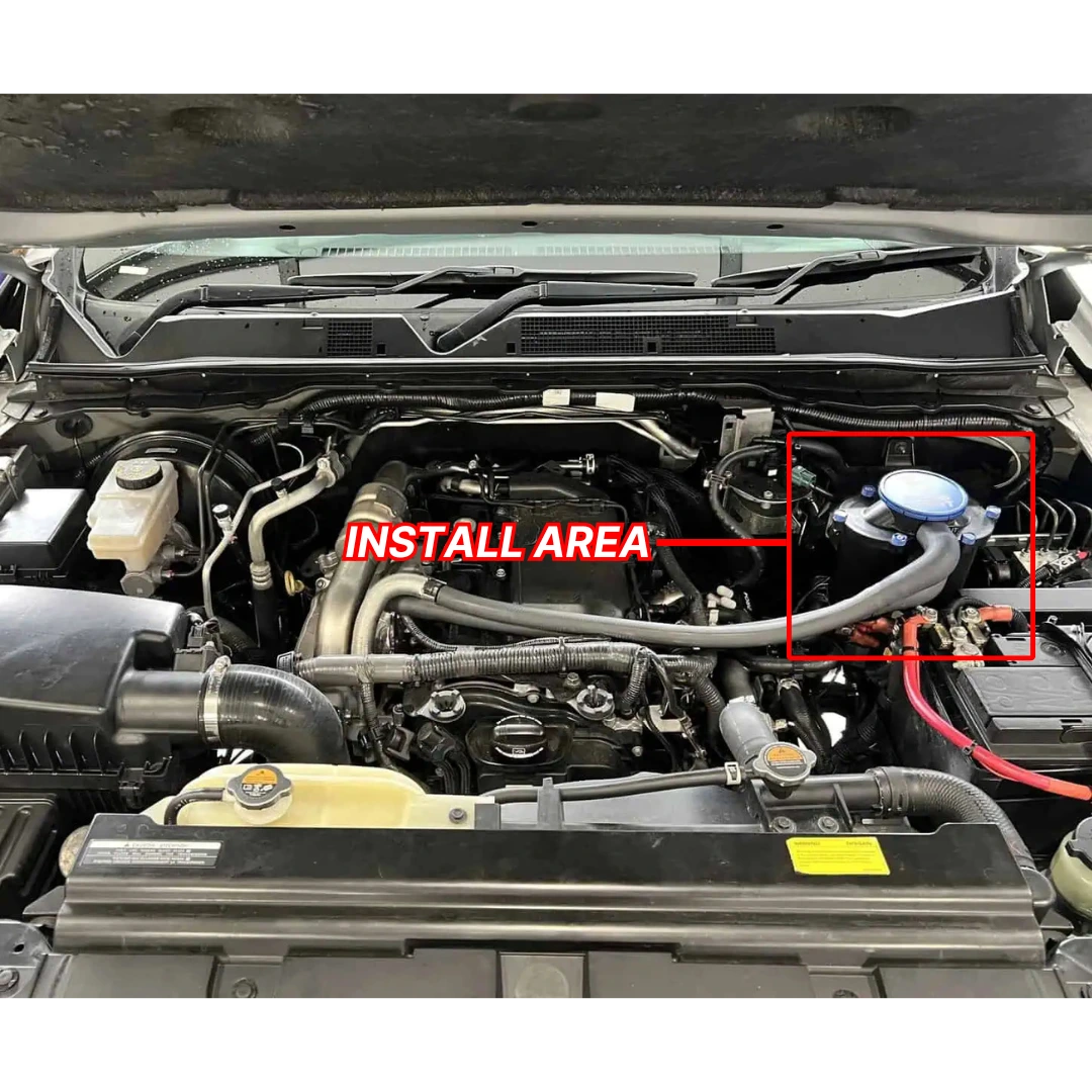 BOSSVENT Nissan Navara (2015-On NP300 D23 ST 2.3L) Oil Catch Can Kit