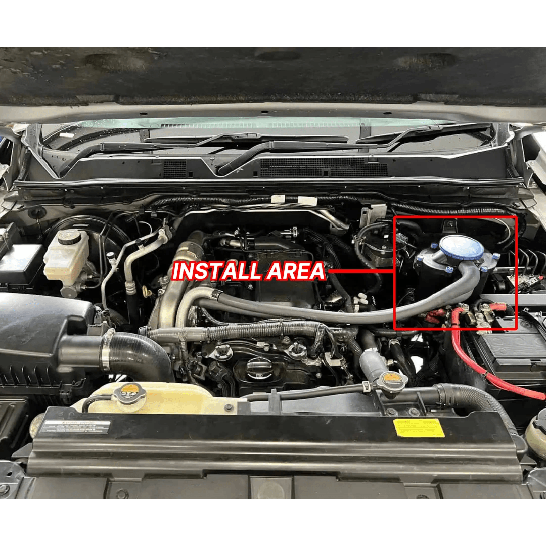 BOSSVENT Nissan Navara (2015-On NP300 D23 ST 2.3L) Oil Catch Can Kit