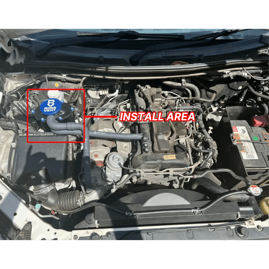 BossVent Mitsubishi Pajero Sport QE (2016-2023 2.4L Turbo Diesel) Oil Catch Can Kit