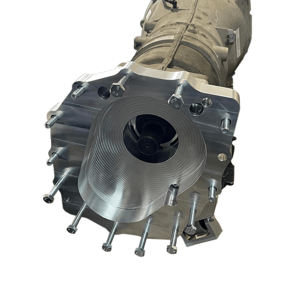 BMW ZF6HP26X/28X ZF8HP70X To Nissan Patrol Transfer Case Adaptor - suits M57 Conversion - Revolve4x4