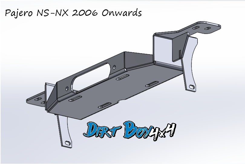 Hidden Winch Cradle - Mitsubishi Pajero NS-NX (06-22)