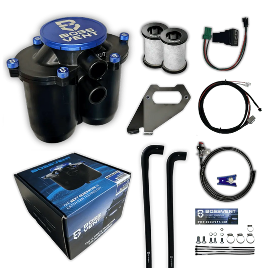 BossVent Mitsubishi Triton MQ, MR (2015-2023 2.4L Turbo Diesel) Oil Catch Can Kit
