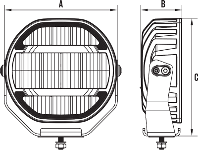 RoadVision RDL7800C 8" LED Driving Light 10-30V 18 x 10W 180W 9900 Lumens IP67 Combo