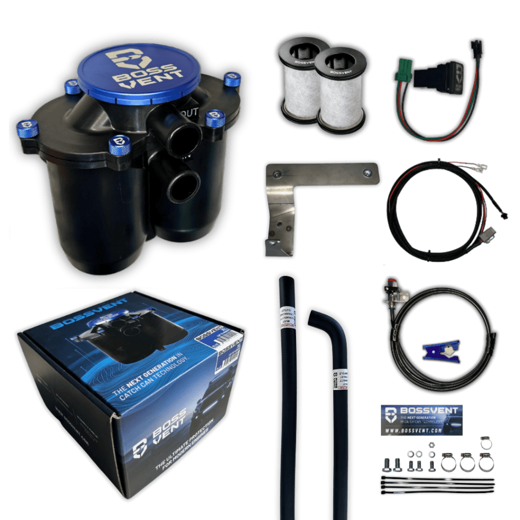 BOSSVENT 200 Series Land Cruiser (2008-2021 4.5L VDJ 200 Turbo Diesel) Oil Catch Can Kit